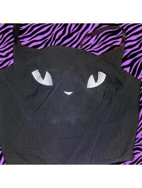 Emily The Strange Women's Black Cat Corset